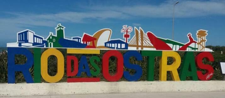 Linda Casa Rio Das Ostras, Ar Condicionado, Wifi, Churrasqueira E Garagem Bagian luar foto